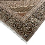 282 x 190cm Persian Antique Tabriz Mahi Woolen Silk Rug - Image 5
