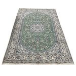 285 x 198cm Hand Knotted Green Persian Nain Silk And Wool Rug - Image 2