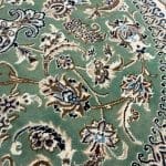 285 x 198cm Hand Knotted Green Persian Nain Silk And Wool Rug - Image 7