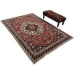 320 x 210cm Red Vintage Persian Bakhtiar – Full Bloom Rug - Image 6