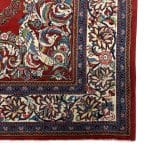 304 x 203cm Persian Sarough Floral Red Woolen Rug - Image 7