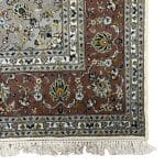 300 x 200cm Hand Knotted Mashad Floral Silk And Wool Rug - Image 9