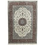 300 x 200cm Hand Knotted Mashad Floral Silk And Wool Rug