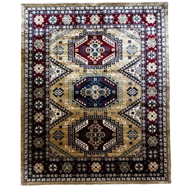 400 x 300cm Elegant Kazak Style Machine-Made Area Rug – Durable & Soft”