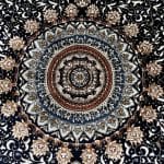 290 x 200 cm – Persian Machine Made Carpet, Oriental Design Navy Area Rug - Image 7