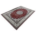 300 x 200cm Persian Nain Medallion Red Machine Made Rug - Image 3
