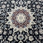 300 x 200cm Fine Quality Nain Machine Made Navy Rug - Image 6