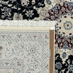300 x 200cm Fine Quality Nain Machine Made Navy Rug - Image 8