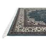 300 x 200cm  Persian Nain Medallion Blue Machine Made Rug - Image 6