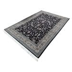 300 x 200cm Persian All Over Navy Nain Machine Made Rug - Image 3