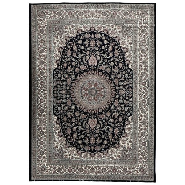 300 x 200cm  Persian Mashad Navy Machine Made Rug