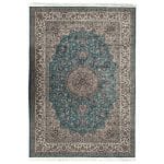 300 x 200cm  Persian Mashad Blue Machine Made Rug