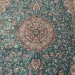 300 x 200cm  Persian Mashad Blue Machine Made Rug - Image 5