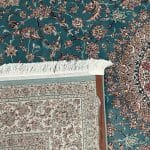 300 x 200cm  Persian Mashad Blue Machine Made Rug - Image 8