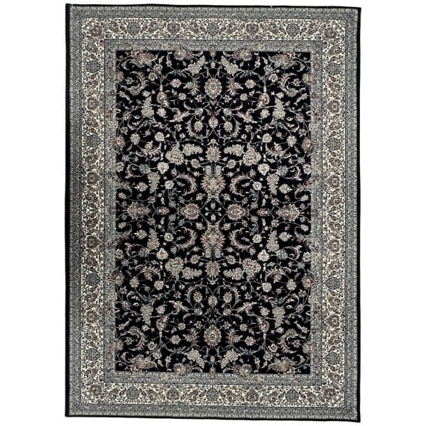 300 x 200cm Persian All Over Navy Nain Machine Made Rug