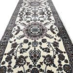 300 x 80cm Persian Classic Mashad Design Cream Runner Rug - Image 5