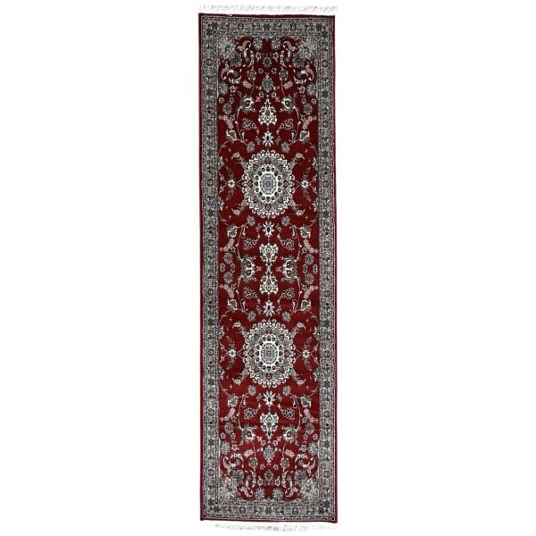 300 x 80cm Persian Red Nain Machine Made Runner Rug