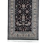 300x 80cm All Over Floral Persian Kashan Design –Navy Runner Rug - Image 3