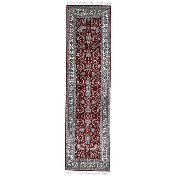 300 x 80cm All Over Floral Persian Kashan Design –Red Runner Rug