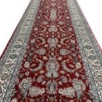 300 x 80cm All Over Floral Persian Kashan Design –Red Runner Rug - Image 3