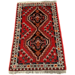 Hand Knotted Perrsian Shiraz Rug - 135 x 81 cm