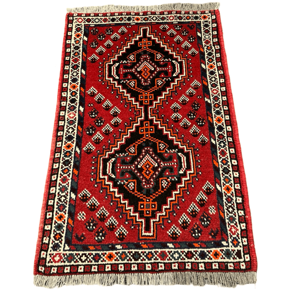 Hand Knotted Perrsian Shiraz Rug - 135 x 81 cm