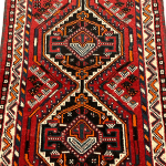 Hand Knotted Shiraz Persian Carpet-125 x 75 cm - Image 4