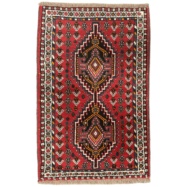 Hand Knotted Shiraz Rug - 125 x 75 cm
