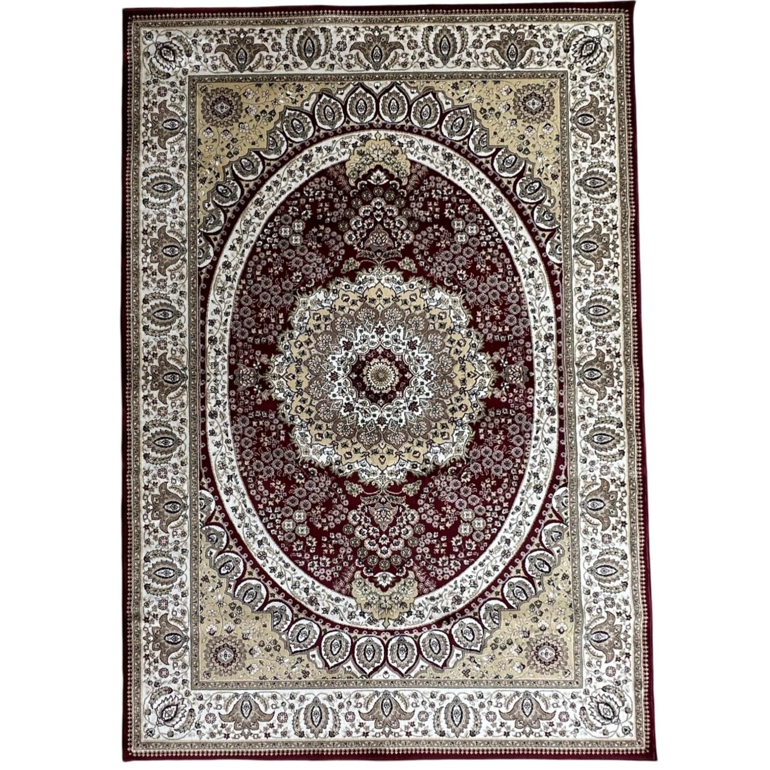 prooooo_1-2-3 300 x 200cm Turkish Machine Made Persian Kashan Red Rug - Image 1