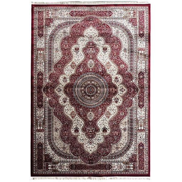 300 x 200cm Turkish Machine Made Persian Mashad Red Rug