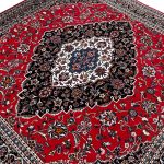 160 x 160cm Kashan Design Persian Machine Made Square Rug - Image 3