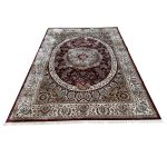 230 x 160cm Turkish Machine Made Persian Mashad Red Rug - Image 2