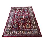 230 x 160cm Afghan Kazak Design Machine Made Rug - Image 2