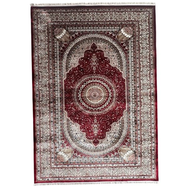 300 x 200cm Turkish Machine Made Persian Mashad Red Rug