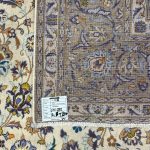 376 x 282cm Fine Persian Hand Knotted Kashan Cream Rug - Image 12