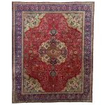 390 x 305 Large Size Hnad Knotted Persian Tabriz Wool Rug