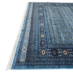 400 x 300cm Blue Bokhara Design Machine Made Rug - Image 3