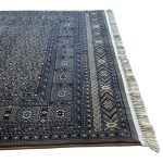 160 x 160cm Afghan Bokhara Design Brown Square Rug - Image 7