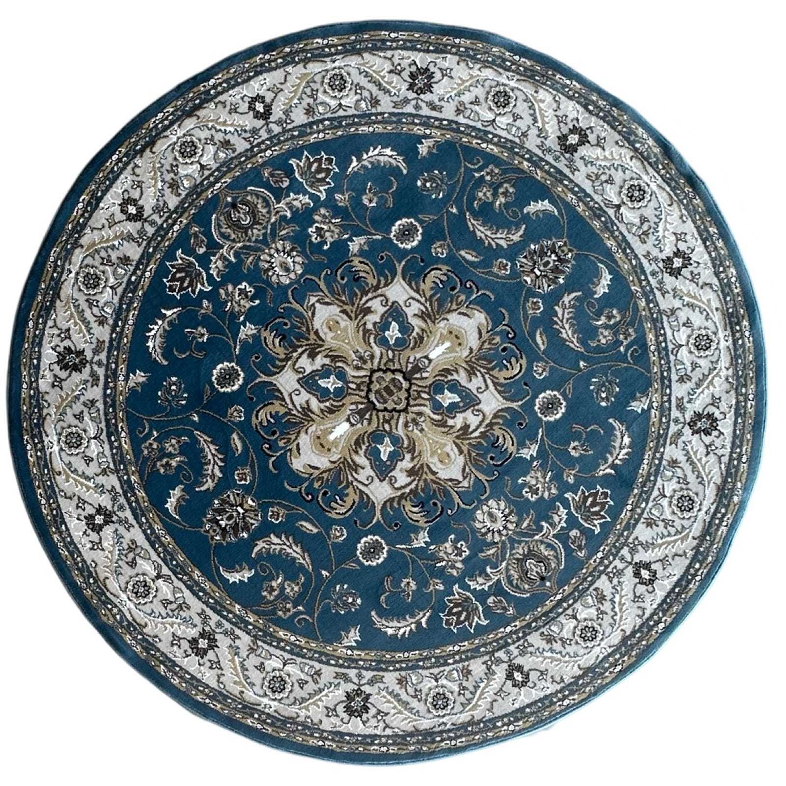 prooooo_31-17 160 x 160cm Floral Medallion Persian Design Round Rug - Image 1