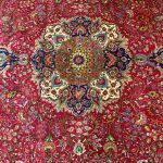390 x 305 Large Size Hnad Knotted Persian Tabriz Wool Rug - Image 6
