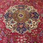 390 x 305 Large Size Hnad Knotted Persian Tabriz Wool Rug - Image 7