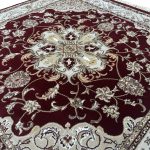 160 x 160cm Persian Kashan Design Square Red Rug - Image 3