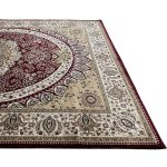 300 x 200cm Turkish Machine Made Persian Kashan Red Rug - Image 4
