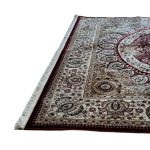 230 x 160cm Turkish Machine Made Persian Mashad Red Rug - Image 5