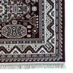 200 x 200cm Persian Tribal Geometric Design Red Square Rug - Image 3