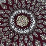 160 x 160cm Persian Design Floral Grey Round Rug - Image 9