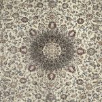 400 x 295cm Large Size Beautiful Persian Kashan Cream Rug - Image 5
