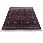 160 x 160cm Red Bokhara Design Square Rug - Image 2