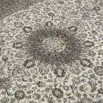 400 x 295cm Large Size Beautiful Persian Kashan Cream Rug - Image 6