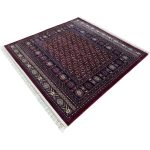 160 x 160cm Red Bokhara Design Square Rug - Image 3